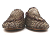Forte Forte Strass Crystal-Embellished Mesh Loafers Brown Size 37 NEW
