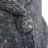 Stella McCartney Oversized Draped Short Sleeve Cardigan Charcoal One Size