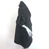 Stella McCartney Oversized Draped Short Sleeve Cardigan Charcoal One Size