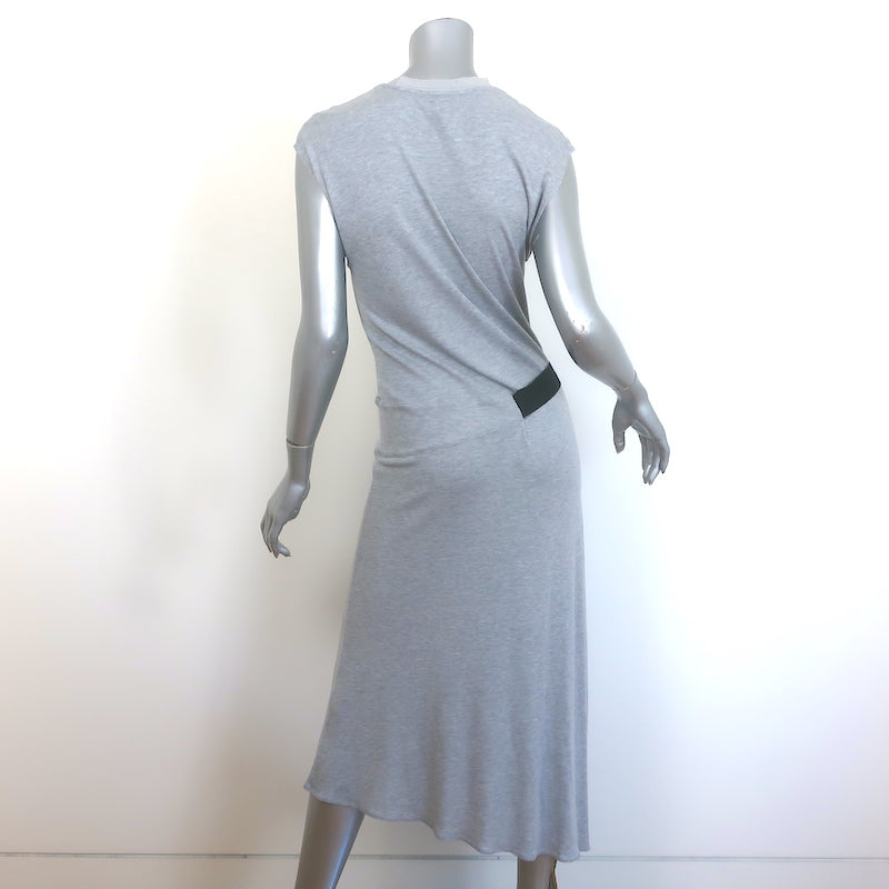 Rag &amp; Bone Ophelia Belted Midi Dress Heather Gray Jersey Size Extra Small