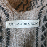 Ulla Johnson Estrella Fringed Poncho Taupe Baby Alpaca One Size
