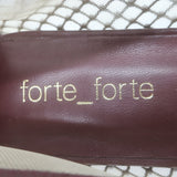 Forte Forte Strass Crystal-Embellished Mesh Loafers Brown Size 37 NEW