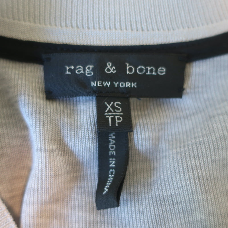 Rag &amp; Bone Ophelia Belted Midi Dress Heather Gray Jersey Size Extra Small