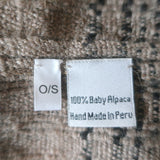 Ulla Johnson Estrella Fringed Poncho Taupe Baby Alpaca One Size