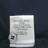 Xirena Collared Henley Top Navy Cotton Size Extra Small Long Sleeve Blouse