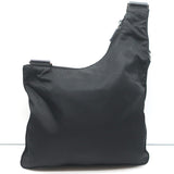 Prada Tessuto Nylon Asymmetric Crossbody Bag Black