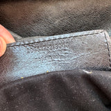 Balenciaga Giant Covered Brogues Day Hobo Charcoal Leather Large Shoulder Bag