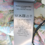 Zadig & Voltaire Tafi Blouse Cream/Multi Floral Print Size Extra Small NEW