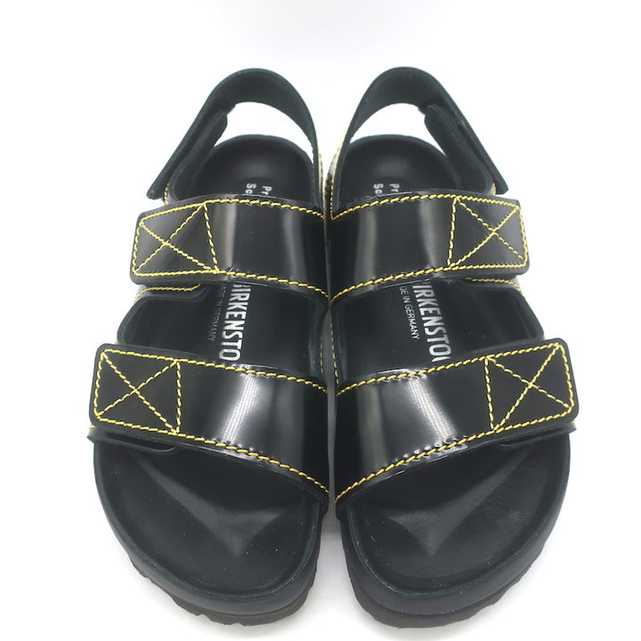 Birkenstock x Proenza Schouler Milano Sandals Black Polished Leather Size 38