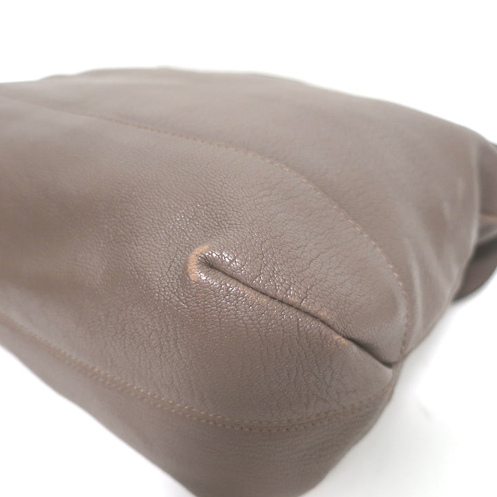 Marni Top Handle Flap Bag Dark Taupe Grained Leather Large Crossbody