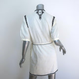 Isabel Marant Etoile Rebel Embroidered Mini Dress Ivory Cotton Size 34