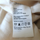 Zimmermann Anneke Ruffled Crochet Midi Skirt Black & Cream Cotton Size 1