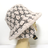 Gucci GG Curly Eco Fur Hat with Ear Flaps Cream Size Medium