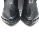 Isabel Marant Dandrea Western Boots Black Leather & Suede Size 39