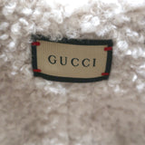 Gucci GG Curly Eco Fur Hat with Ear Flaps Cream Size Medium