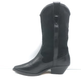Isabel Marant Dandrea Western Boots Black Leather & Suede Size 39