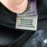 Elie Tahari Sleeveless Blouse Purple Floral Print Stretch Silk Size Small