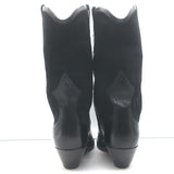 Isabel Marant Dandrea Western Boots Black Leather & Suede Size 39