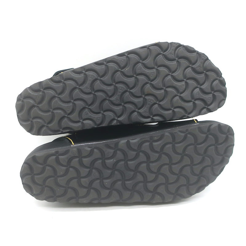 Birkenstock x Proenza Schouler Milano Sandals Black Polished Leather Size 38