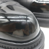 Chanel 26C Patent Cap Toe Quilted Leather Chelsea Boots Black Size 41