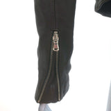 L'Agence Devon Leather Moto Jacket Dark Brown Size 4