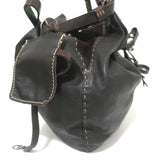 Henry Beguelin Hobo Dark Brown Leather Large Shoulder Bag