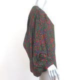 Xirena Charley Shirt Floral Print Rayon Size Medium Long Sleeve Top