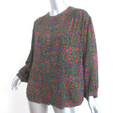 Xirena Charley Shirt Floral Print Rayon Size Medium Long Sleeve Top