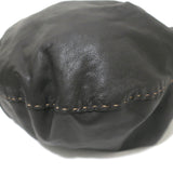 Henry Beguelin Hobo Dark Brown Leather Large Shoulder Bag