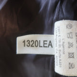 L'Agence Devon Leather Moto Jacket Dark Brown Size 4