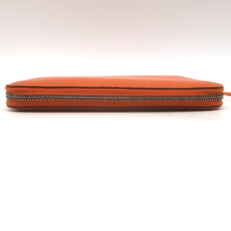 Hermes 2001 Globe Trotter Agenda Cover Orange Swift Leather Palladium Hardware