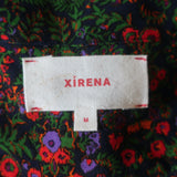 Xirena Charley Shirt Floral Print Rayon Size Medium Long Sleeve Top