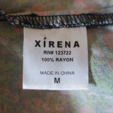 Xirena Charley Shirt Floral Print Rayon Size Medium Long Sleeve Top