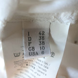 Alberta Ferretti broderie anglaise midi shirt dress, white cotton, authentic pre-owned, US 6