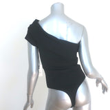 AGOLDE Bree Banded Thong Bodysuit Black Stretch Jersey Size Medium NEW