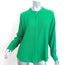 Xirena Presley Shirt Green Crepe Size Small Long Sleeve Top