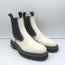 Proenza Schouler Lug Sole Chelsea Boots White Leather Size 38.5