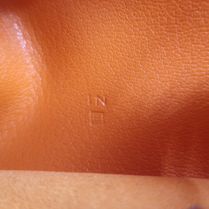 Hermes 2001 Globe Trotter Agenda Cover Orange Swift Leather Palladium Hardware
