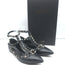 Valentino Noir Rockstud Caged Ballet Flats Black Leather Size 37.5