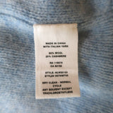 Helmut Lang Balloon Sleeve Sweater Blue Air Spun Wool-Cashmere Size Small