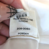 Doen Sebastiane tiered maxi skirt in white cotton poplin, size M — authentic pre-owned luxury piece