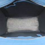 Celine Mini Luggage Tote Blue Drummed Leather