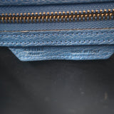 Celine Mini Luggage Tote Blue Drummed Leather