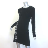 Off-White c/o Virgil Abloh Little Black Dress Black Stretch Knit Size Small