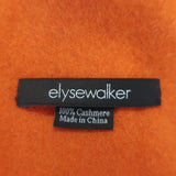 Elyse Walker Harlow Fringe Cashmere Blanket Shawl Paprika