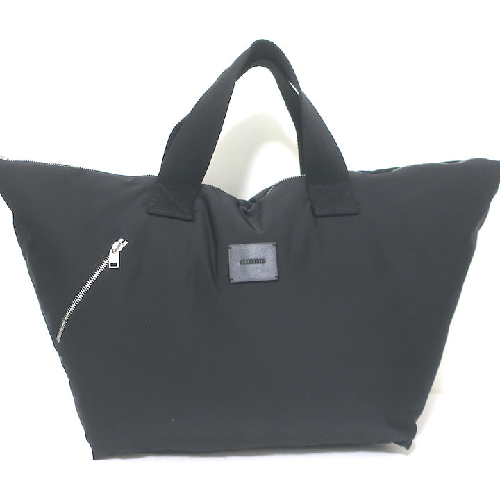 AllSaints Sly East West Reversible Tote Black &amp; Silver Extra Large Shoulder Bag