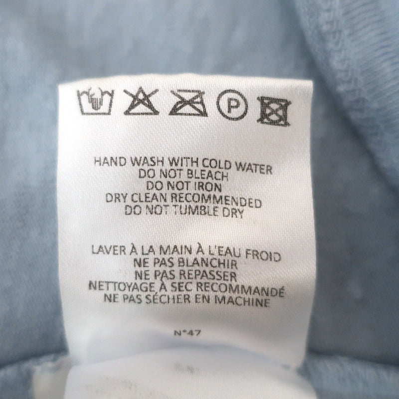 Officine Generale Lara Linen T-Shirt Sky Blue Stretch Jersey Size Extra Small