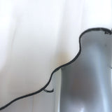 Andrew Gn Beaded Blouse Ivory Silk & Black Lace Size Medium Short Sleeve Top