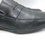 Prada Linea Rossa Penny Loafers Black Leather  Mens Size 8