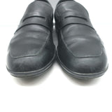Prada Linea Rossa Penny Loafers Black Leather  Mens Size 8